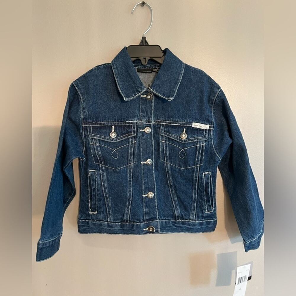 CALVIN KLEIN GIRLS JEAN JACKET SIZE M (5) NWT